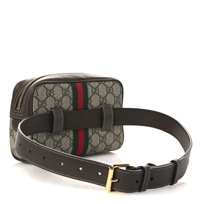 Gucci GG Supreme Monogram Web Small Ophidia Belt Bag 75 30 Dark Brown 3 of 10