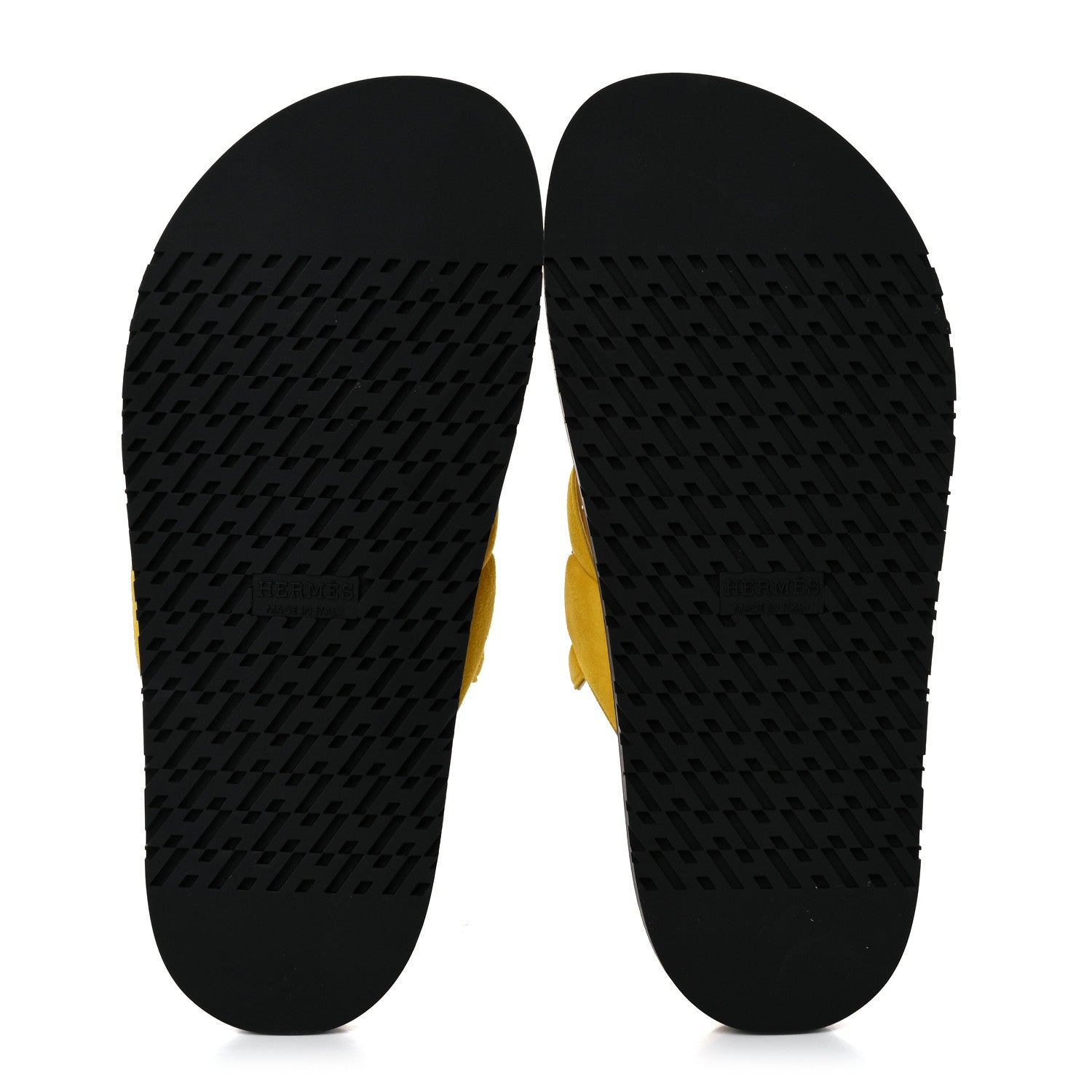 Hermes Suede Goatskin Extra Sandals 38 Jaune Sable 5 of 9