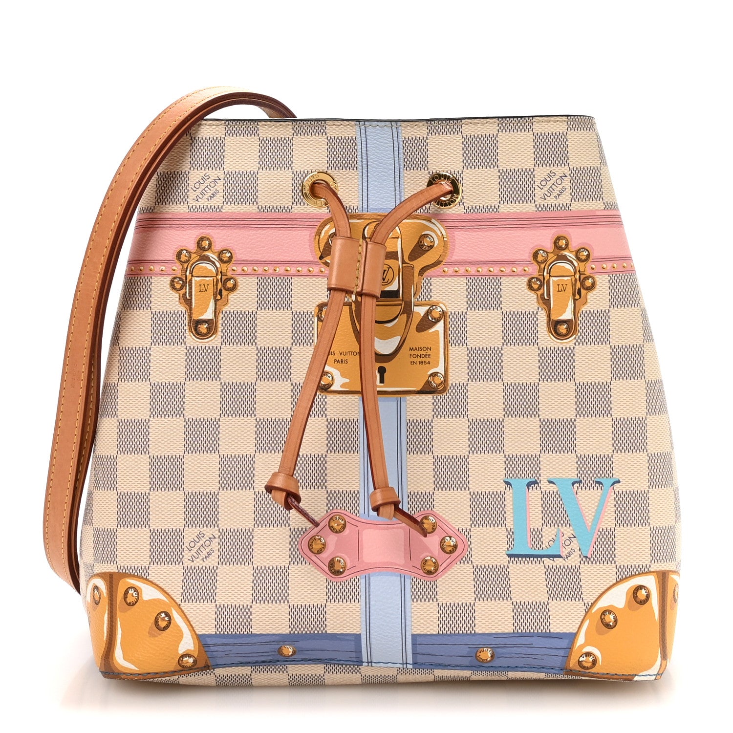 Louis Vuitton Damier Azur Summer Trunks Neonoe 1 of 10