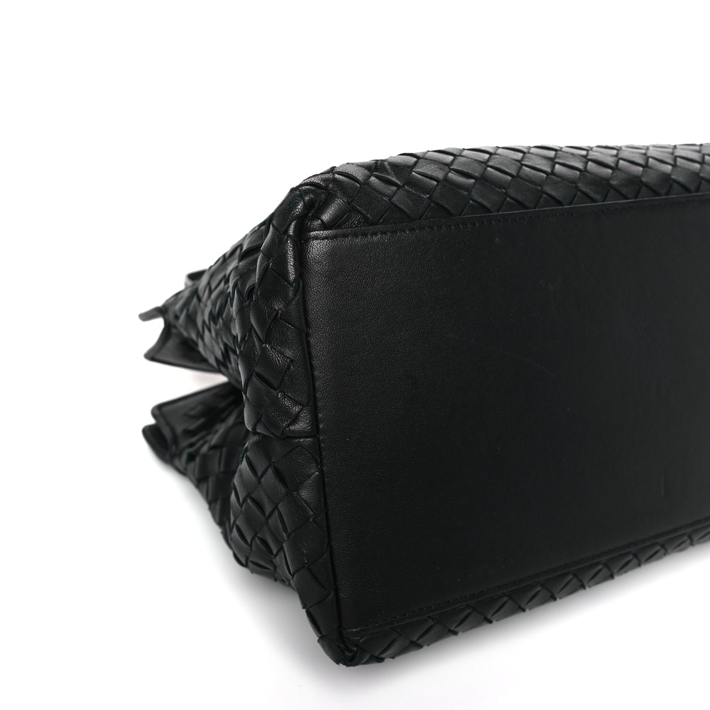 Nappa Intrecciato Brick Tote Black