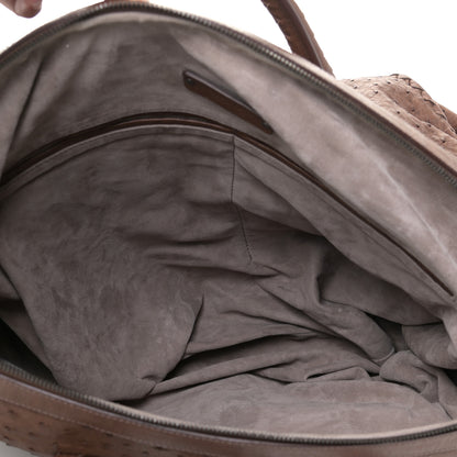 Bottega Veneta Ostrich Duffel Brown 5 of 10