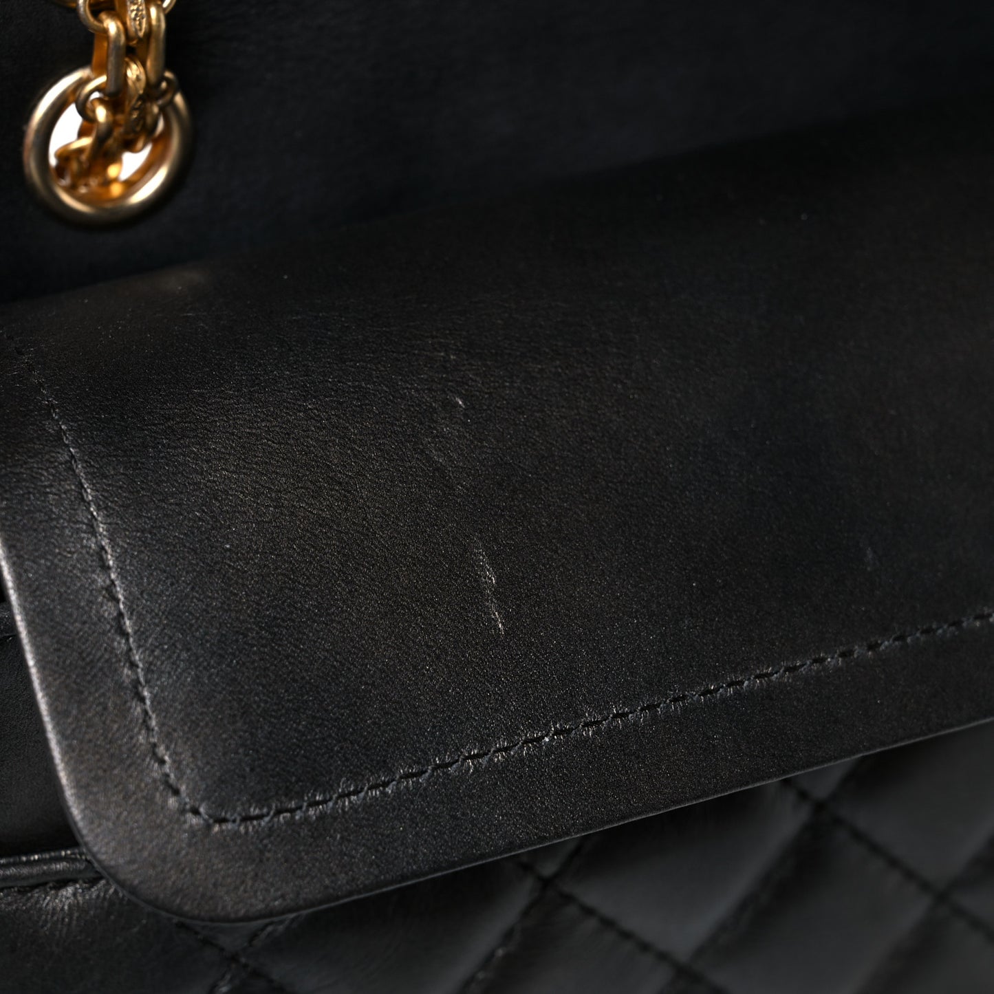 Metallic Calfskin Quilted 2.55 Reissue 226 Flap Charcoal