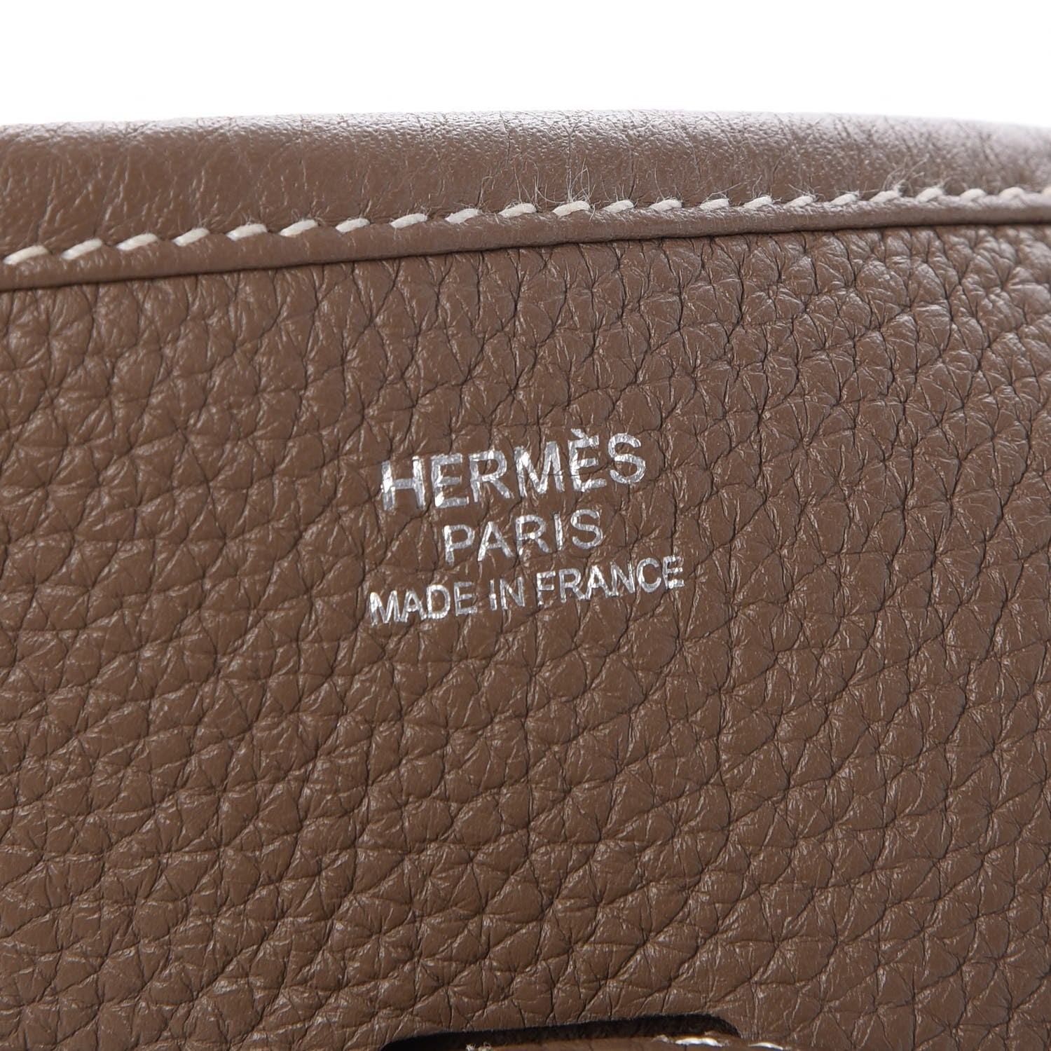 Hermes Taurillon Clemence Evelyne III PM Etoupe 7 of 7