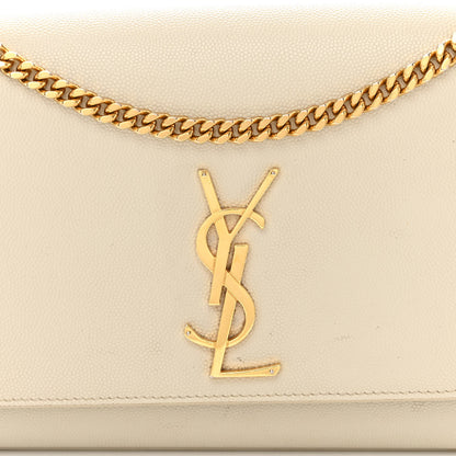 Saint Laurent Grain De Poudre Medium Classic Monogram Kate Satchel Crema Soft 7 of 13