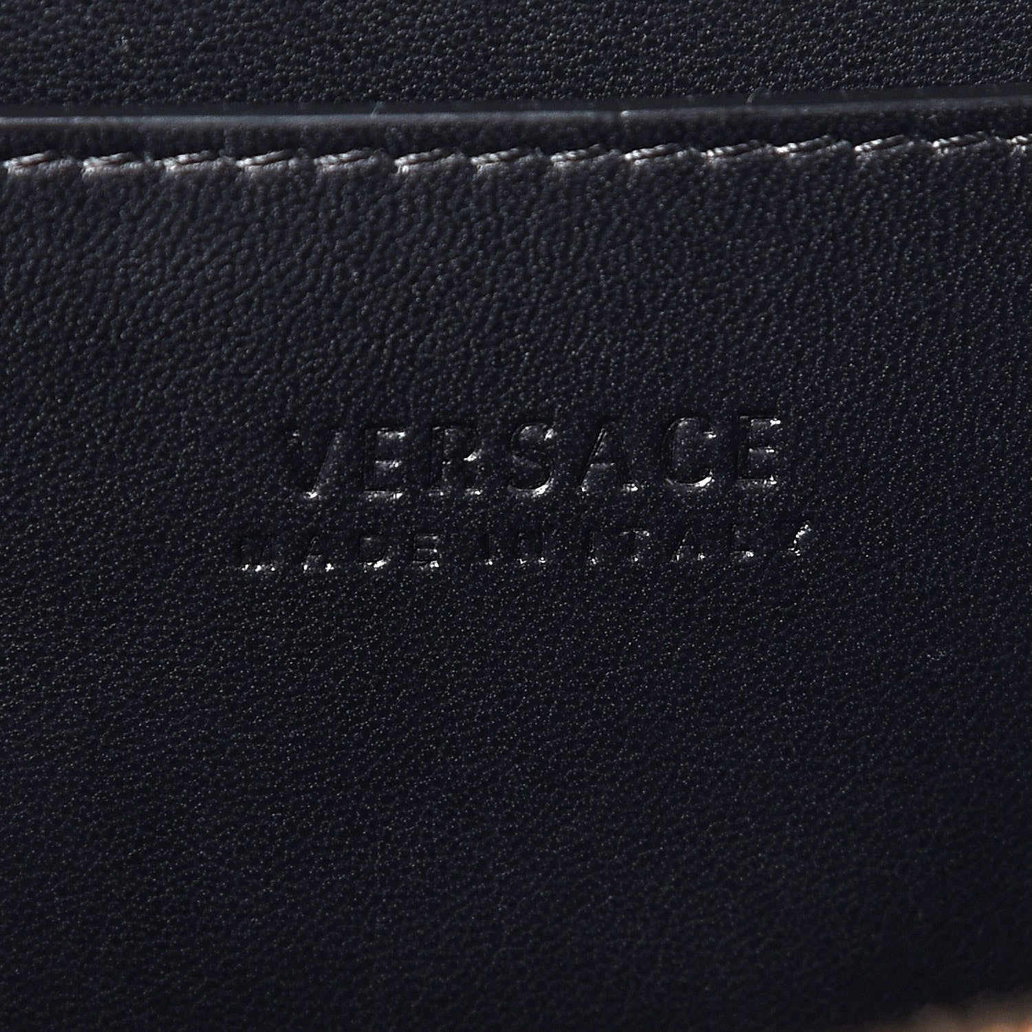 Versace Calfskin Small DV One Black 7 of 7