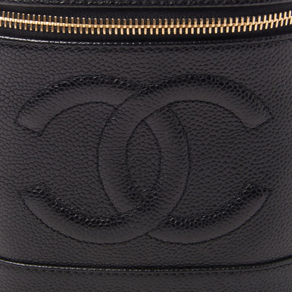 Chanel Caviar Vanity Cosmetic Case Black 7 of 9