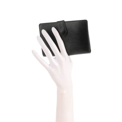 Louis Vuitton Epi French Purse Wallet Black 2 of 8