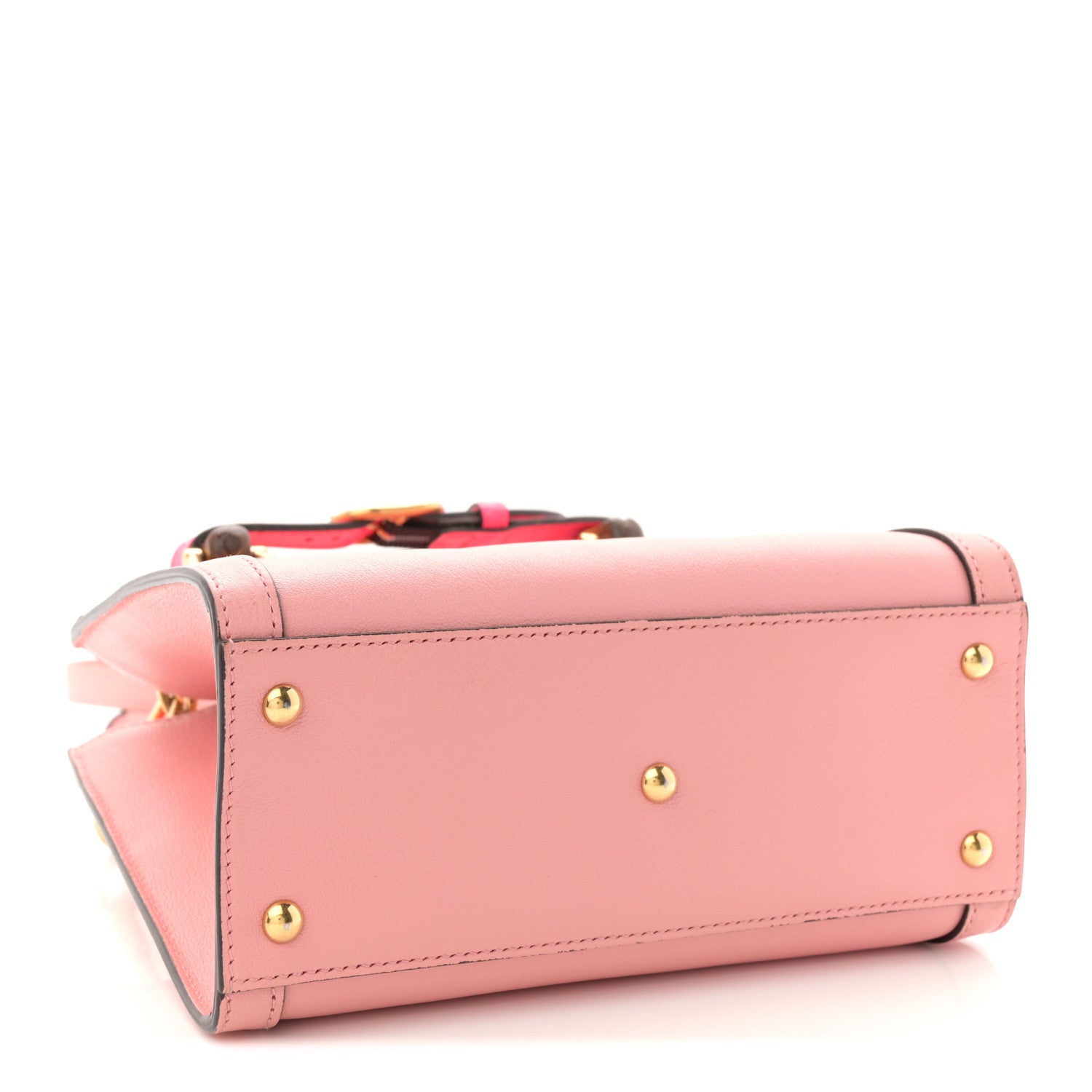 Gucci Wonka Grain Calfskin Mini Diana Tote Bag Wild Rose Fuxia Fluo 4 of 11