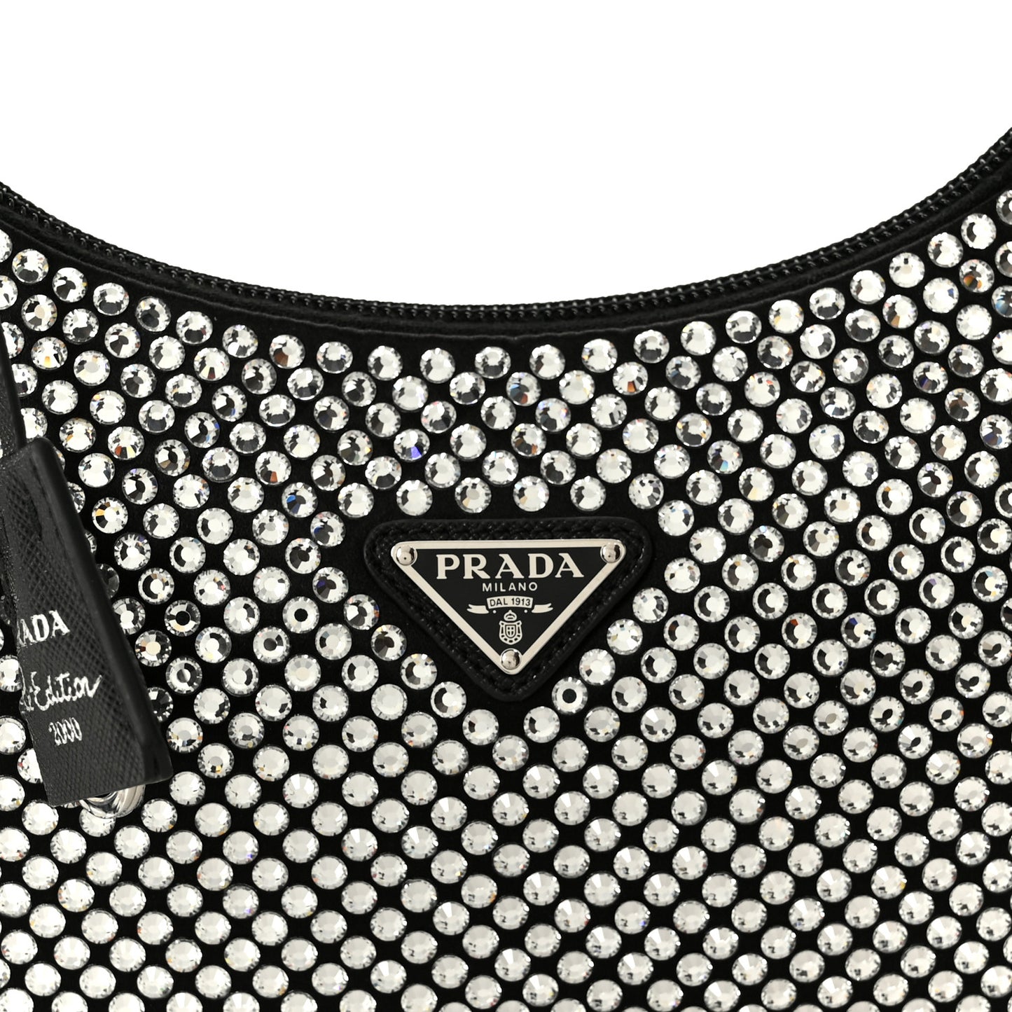 Satin Crystal Mini Re-Edition 2000 Bag Cristal