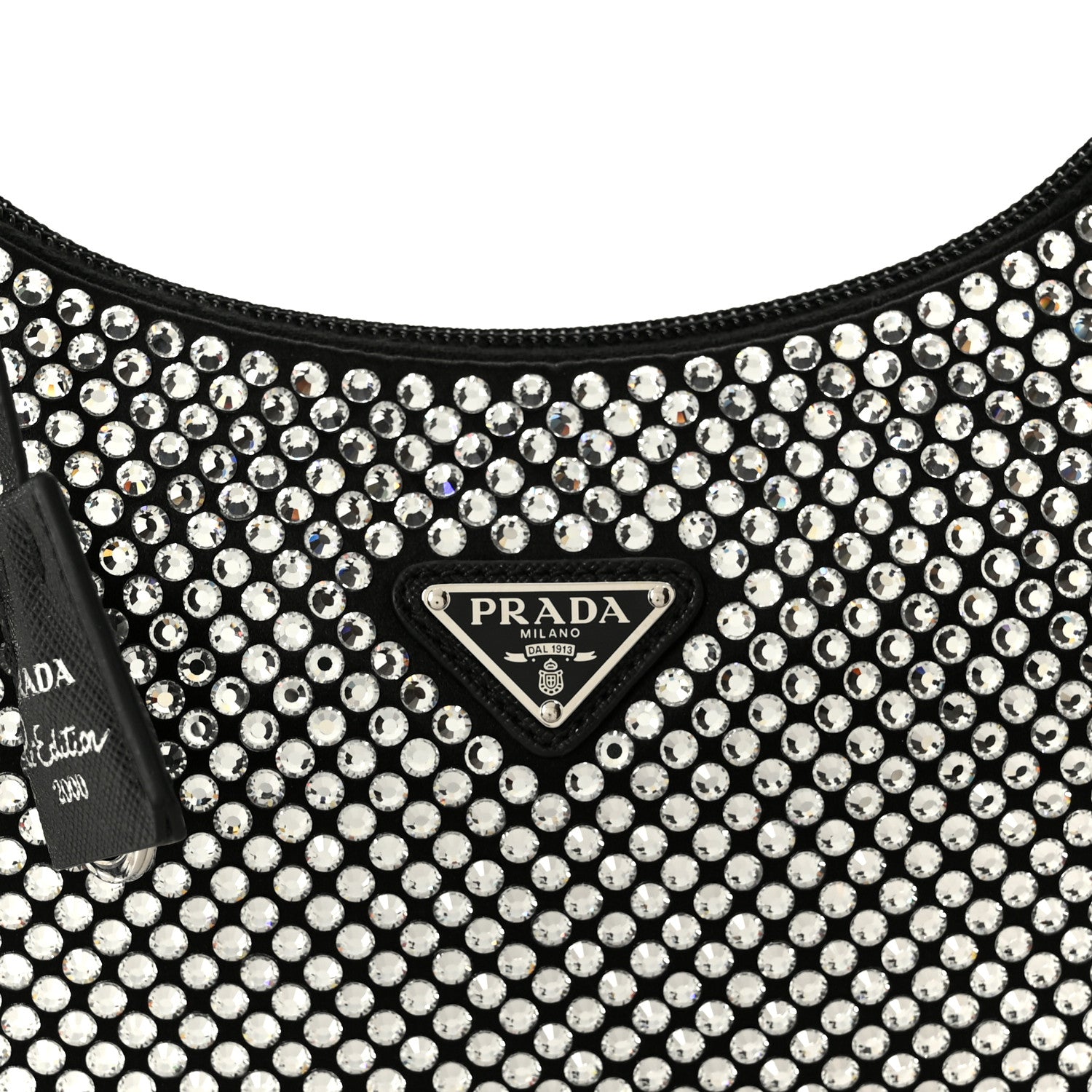 Prada Satin Crystal Mini Re-Edition 2000 Bag Cristal 9 of 11