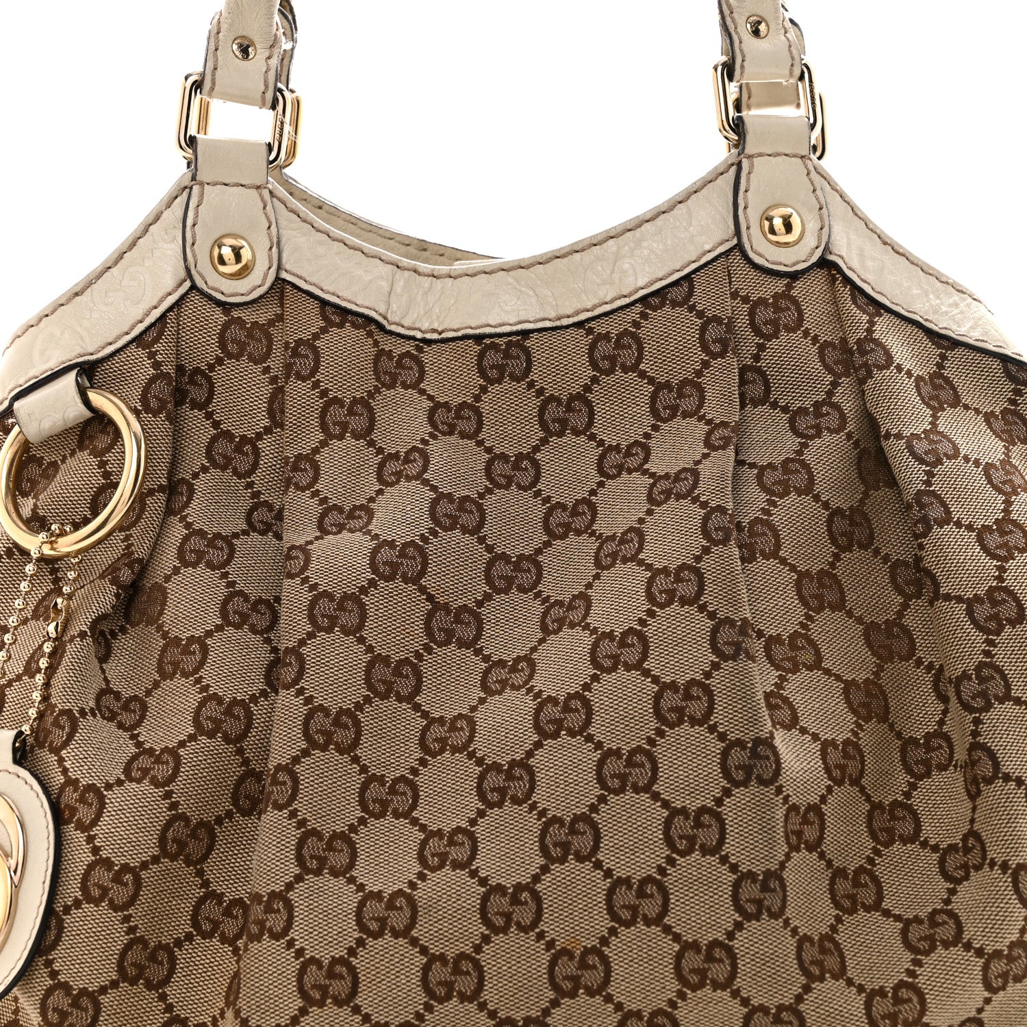 Gucci Monogram Guccissima Medium Sukey Tote Off White 8 of 16