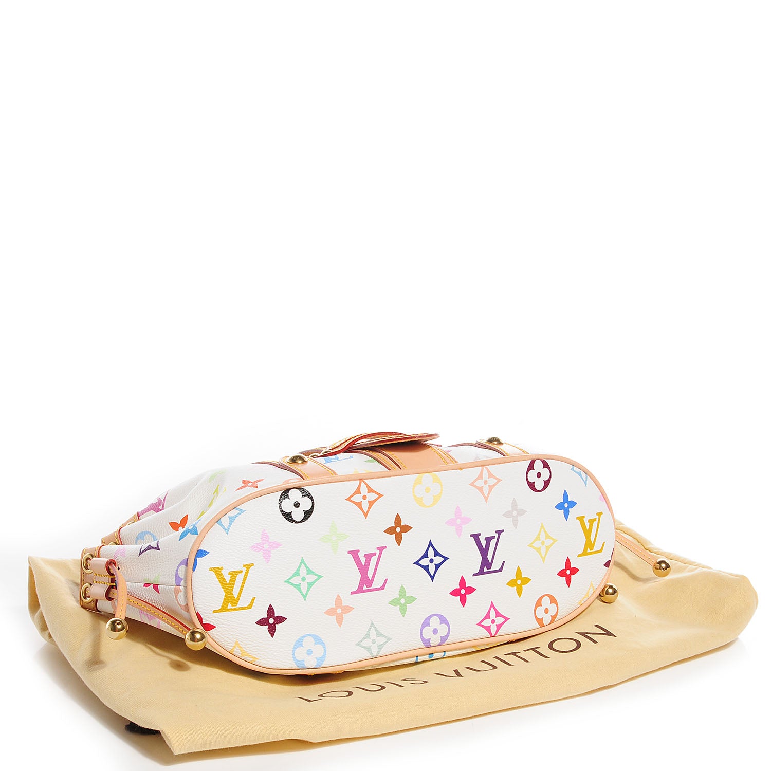 Louis Vuitton Monogram Multicolor Theda GM White 4 of 7