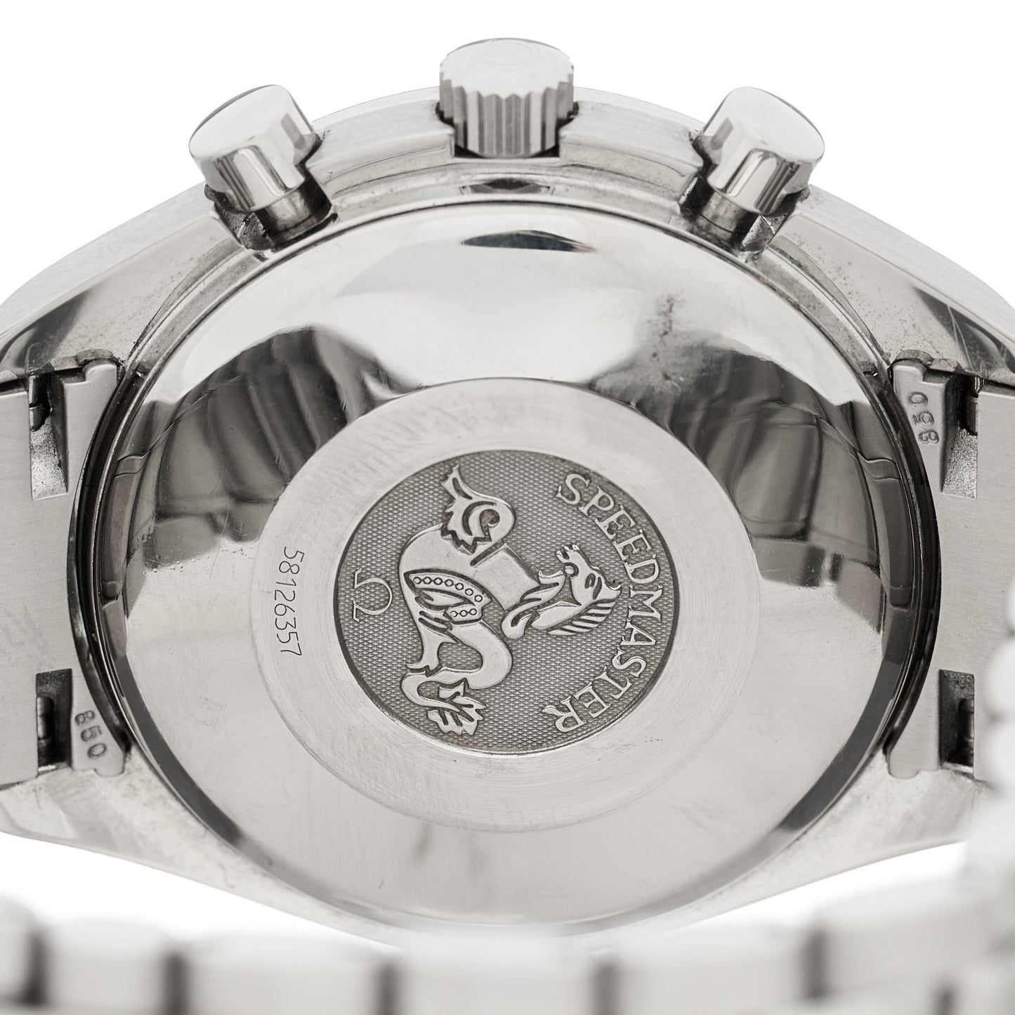 Stainless Steel 39mm Speedmaster Chronograph Automatic Watch Black 3513.50
