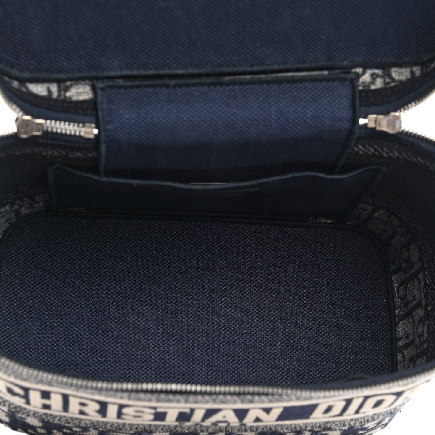 Oblique Diortravel Vanity Case Blue