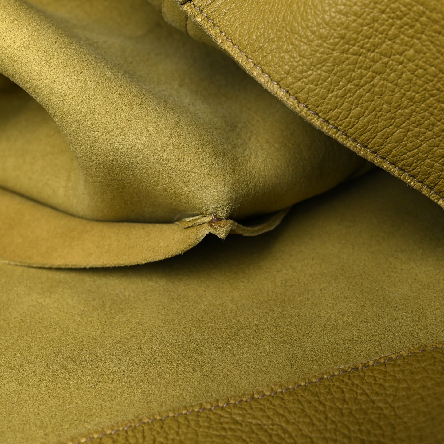 Calfskin Embossed Logo Tote Green