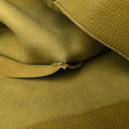 Prada Calfskin Embossed Logo Tote Green 6 of 8