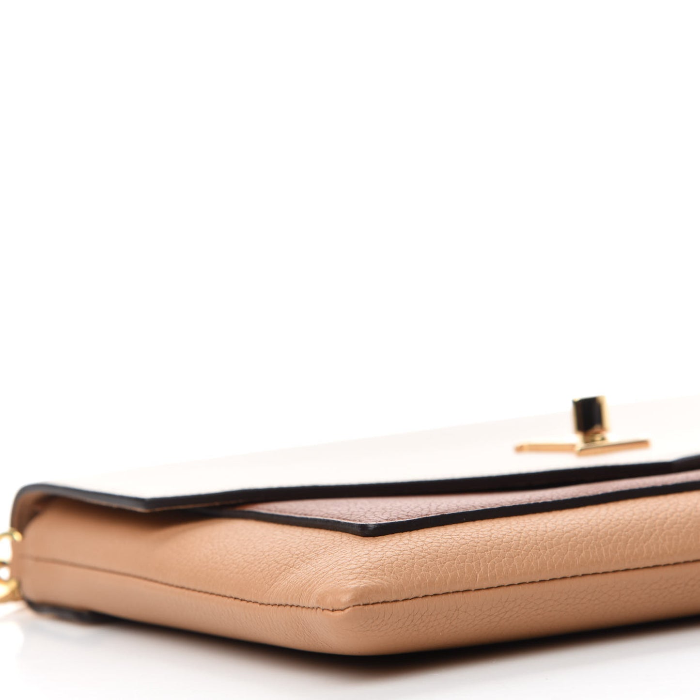 Soft Calfskin My Lockme Pochette Arizona Quartz Caramel