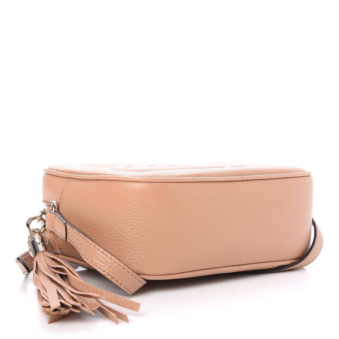 Pebbled Calfskin Small Soho Disco Bag Camelia