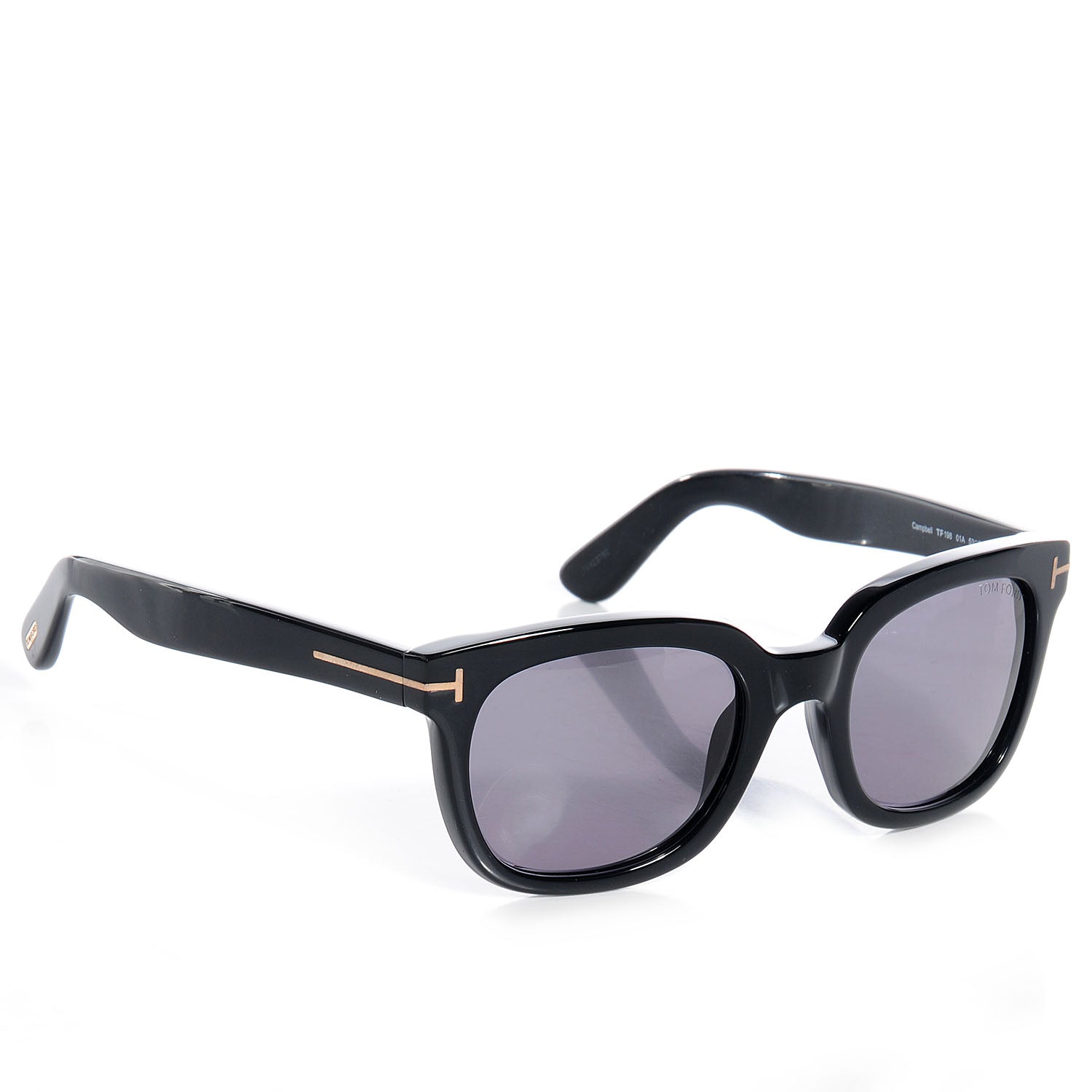 Tom Ford Campbell Sunglasses TF198 Black 2 of 5
