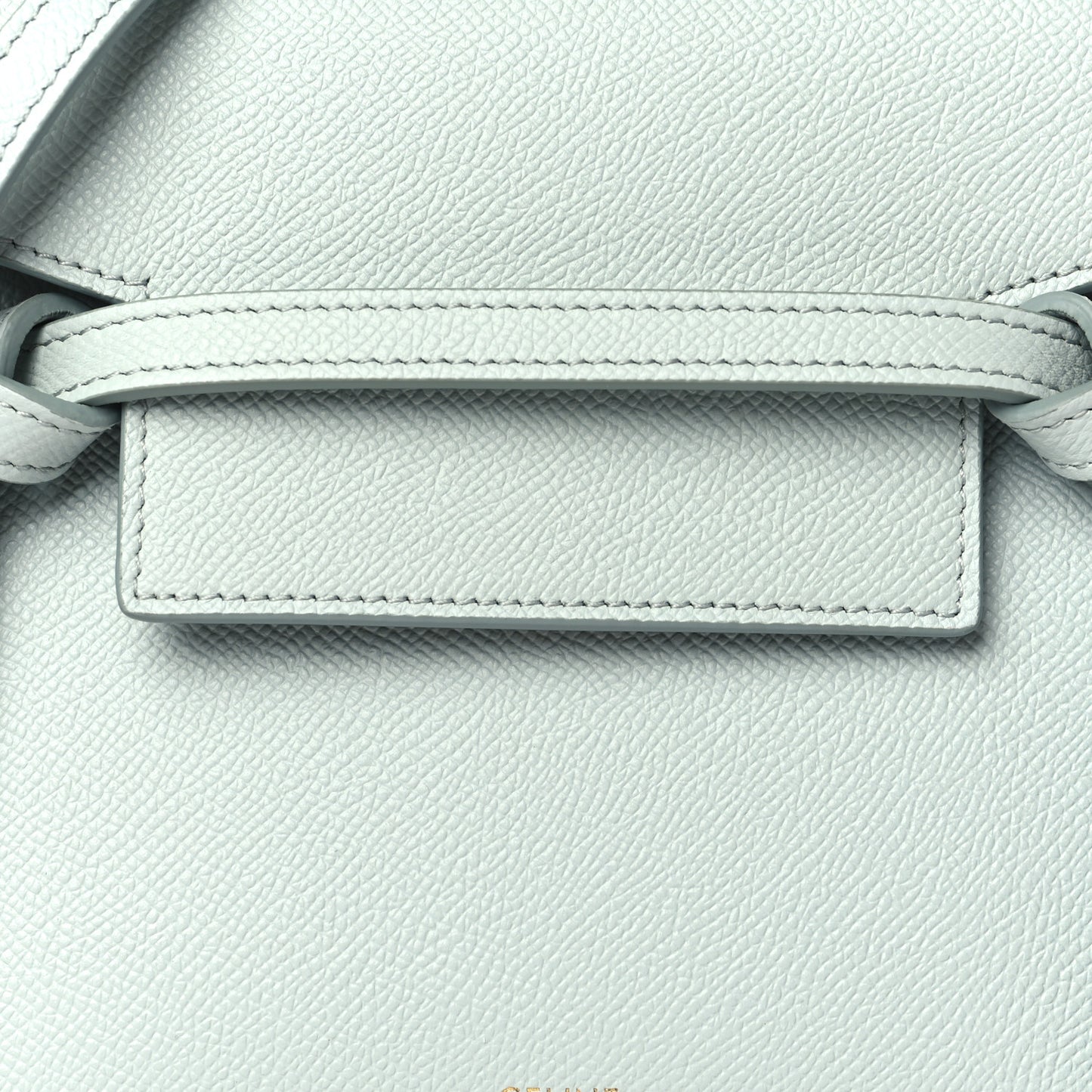 Grained Calfskin Nano Belt Bag Soft Blue