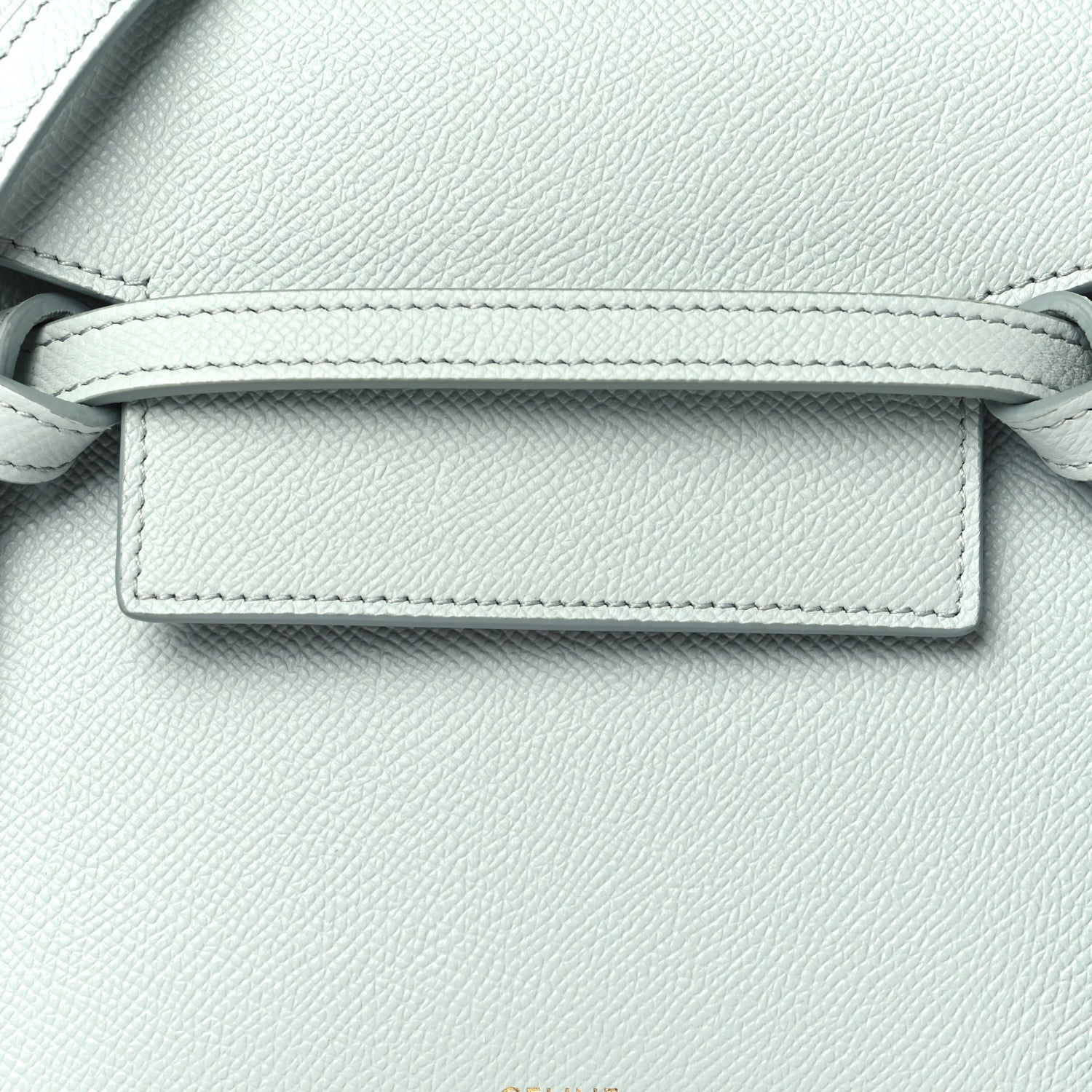 Celine Grained Calfskin Nano Belt Bag Soft Blue 7 of 9