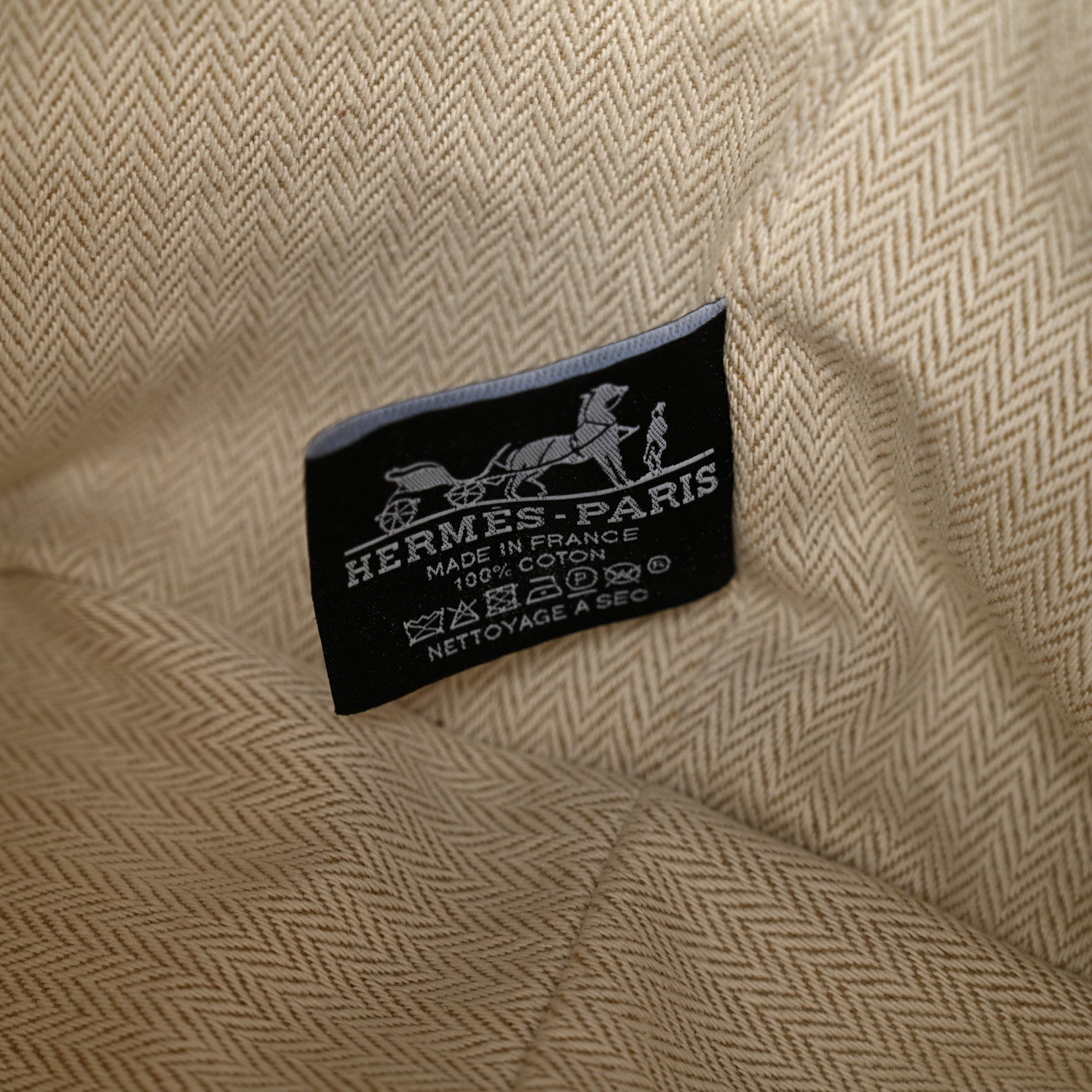 Hermes Canvas Large Bride-A-Brac Pouch Marine 6 of 12
