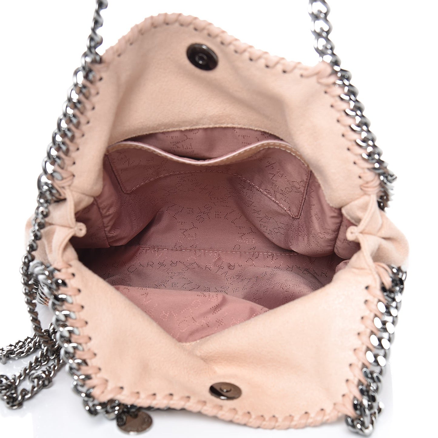 Shaggy Deer Mini Falabella Fold Over Tote Powder