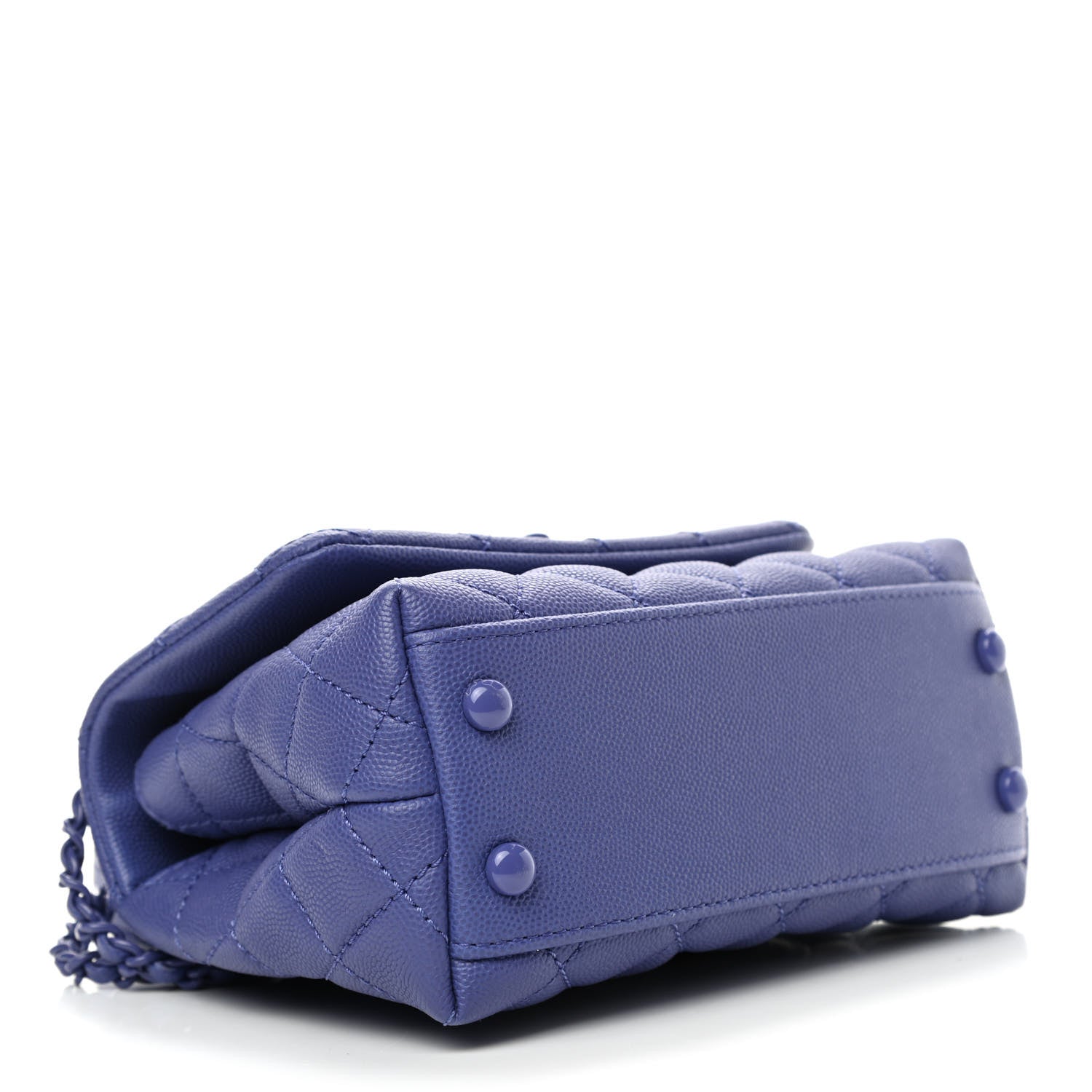 Chanel Caviar Quilted Incognito Extra Mini Coco Handle Flap Blue 3 of 4