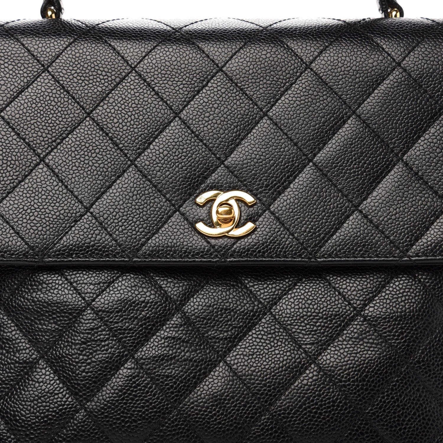 Chanel Caviar Quilted Jumbo Kelly Flap Black 13 of 13