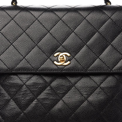 Chanel Caviar Quilted Jumbo Kelly Flap Black 13 of 13