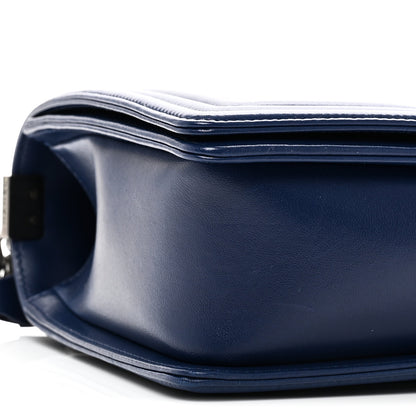 Chanel Calfskin Quilted New Medium Boy Flap Dark Blue 9 of 11