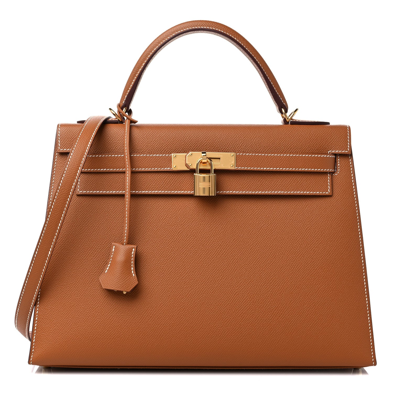 Hermes Epsom Kelly Sellier 32 Gold 1 of 10