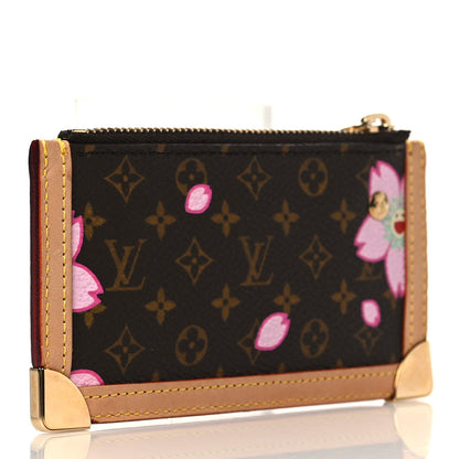 Louis Vuitton Monogram Cherry Blossom Key Pouch Brown 3 of 7
