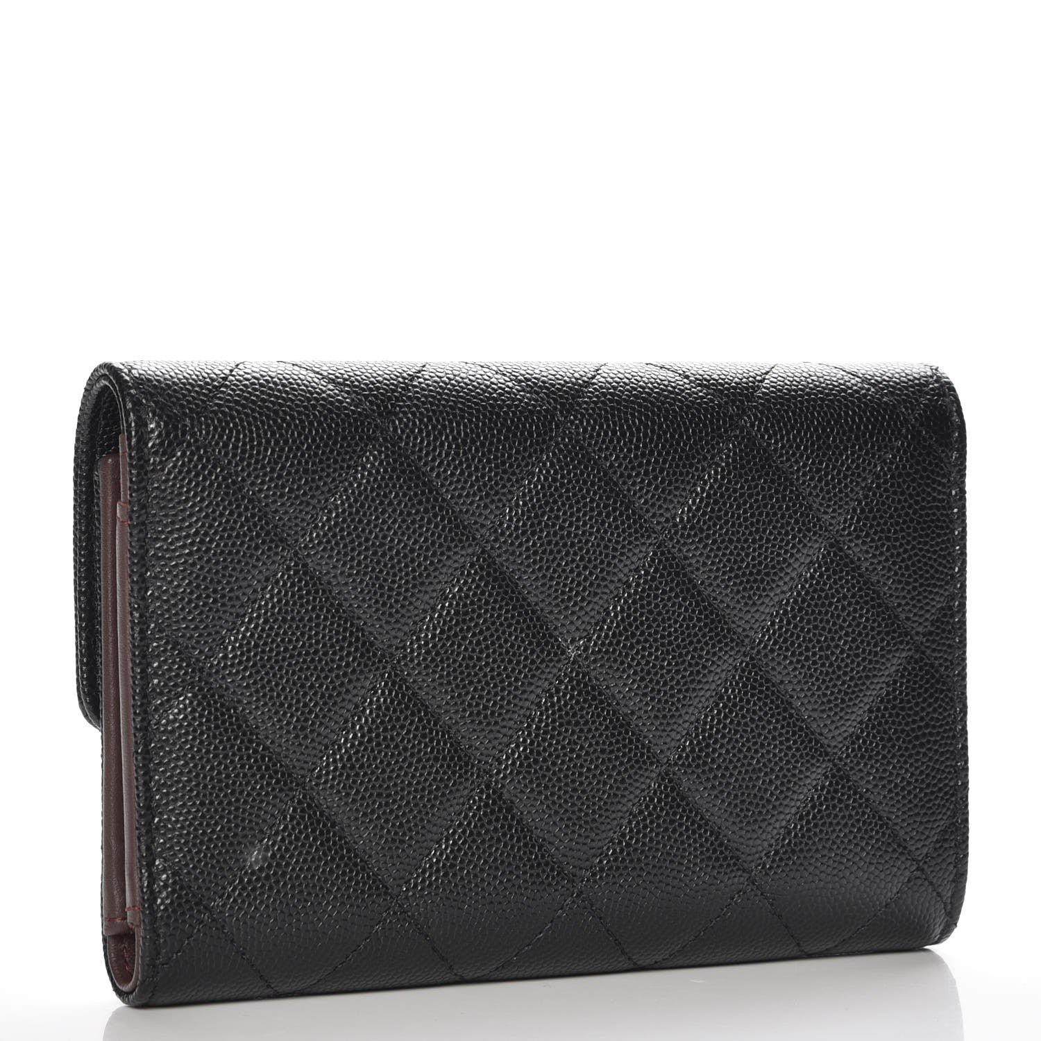Chanel Caviar Quilted Small Flap Wallet Black 3 of 9