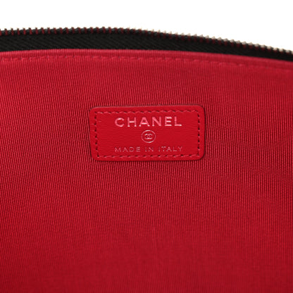 Chanel Wool Calfskin Quilted Gabrielle Pouch Clutch Black 6 of 7