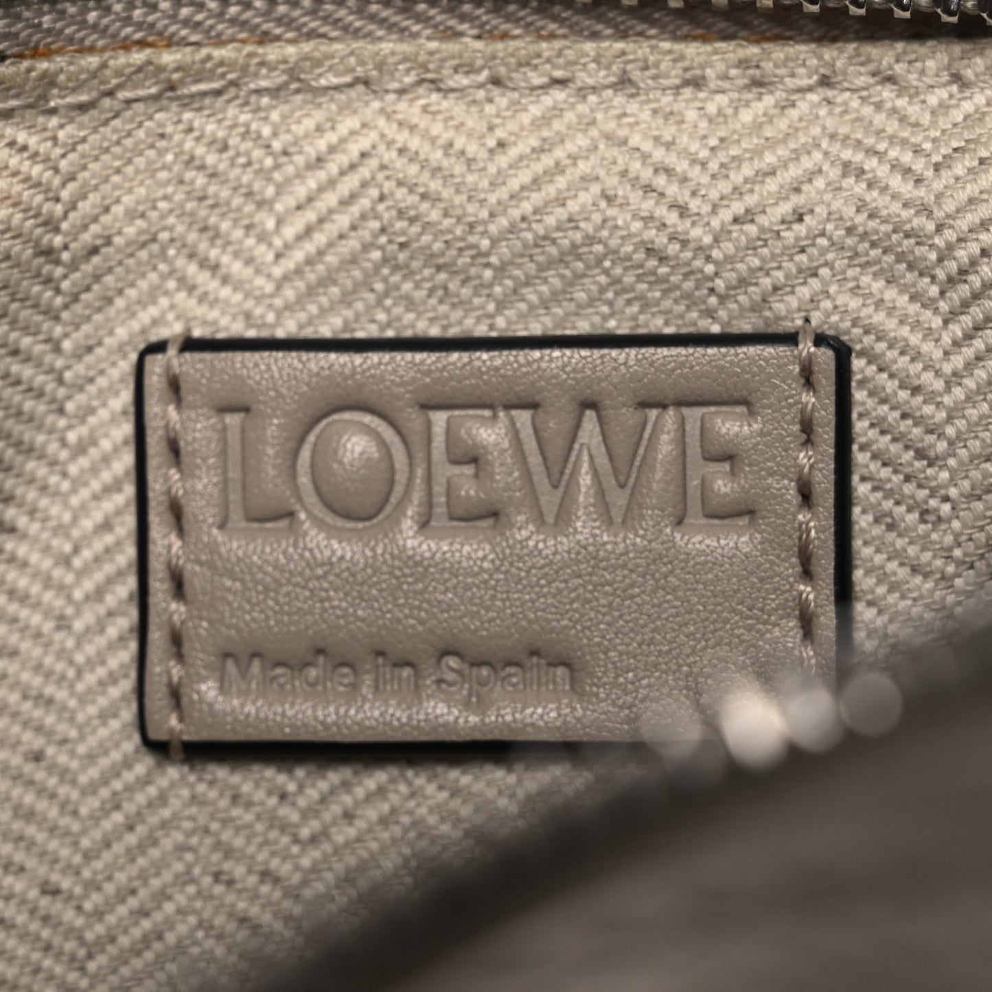 Grained Calfskin Small Puzzle Bag Sand