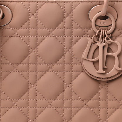 Christian Dior Ultra Matte Calfskin Cannage Medium Lady Dior Beige 8 of 11