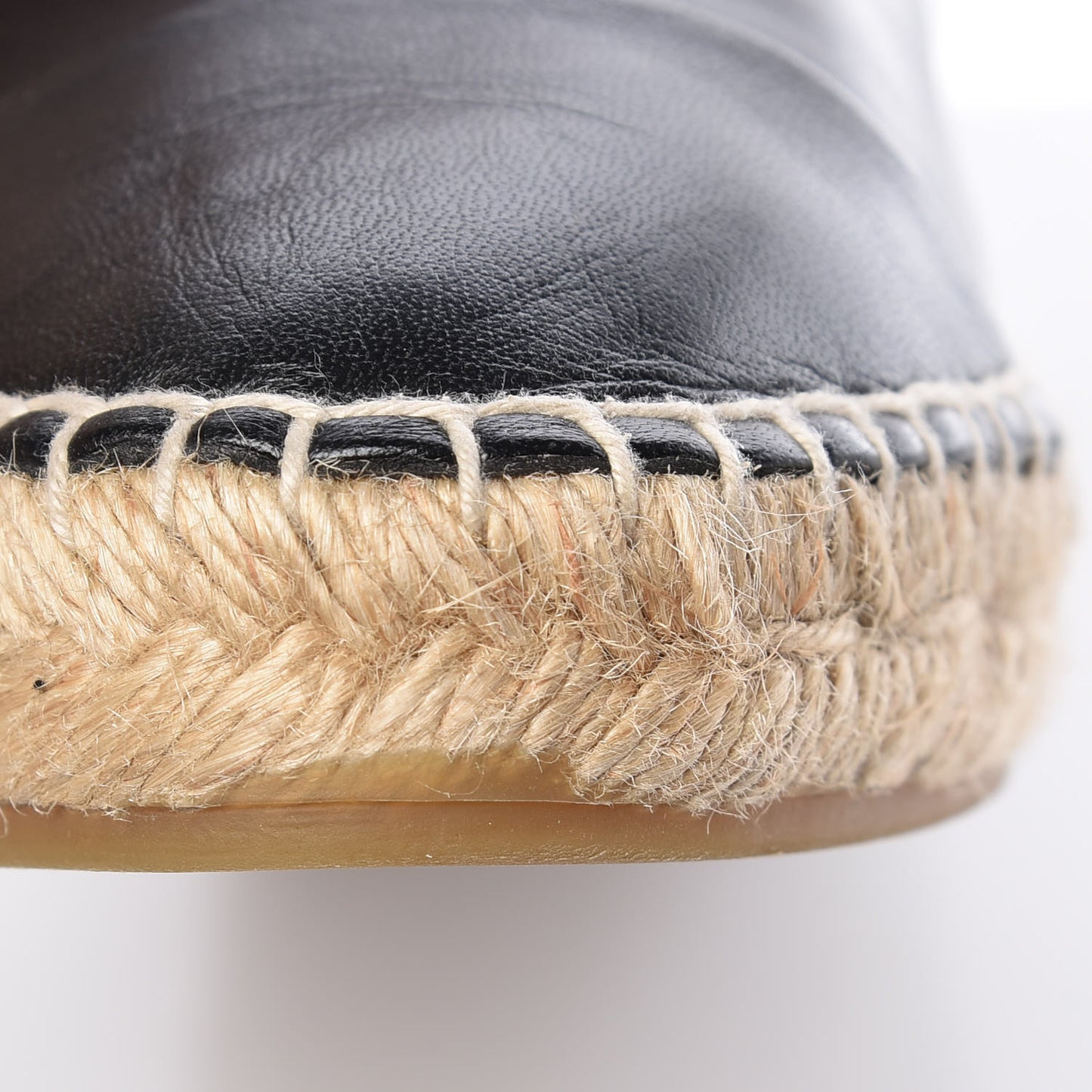 Lambskin CC Espadrilles 40 Black