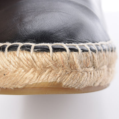 Chanel Lambskin CC Espadrilles 40 Black 10 of 12