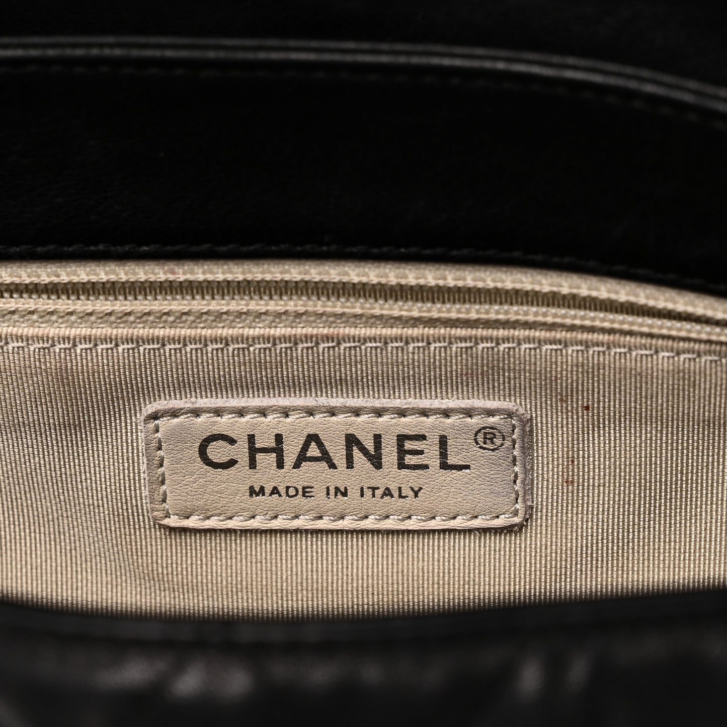 Washed Lambskin Quilted Maxi Chain Around Flap Black Black
