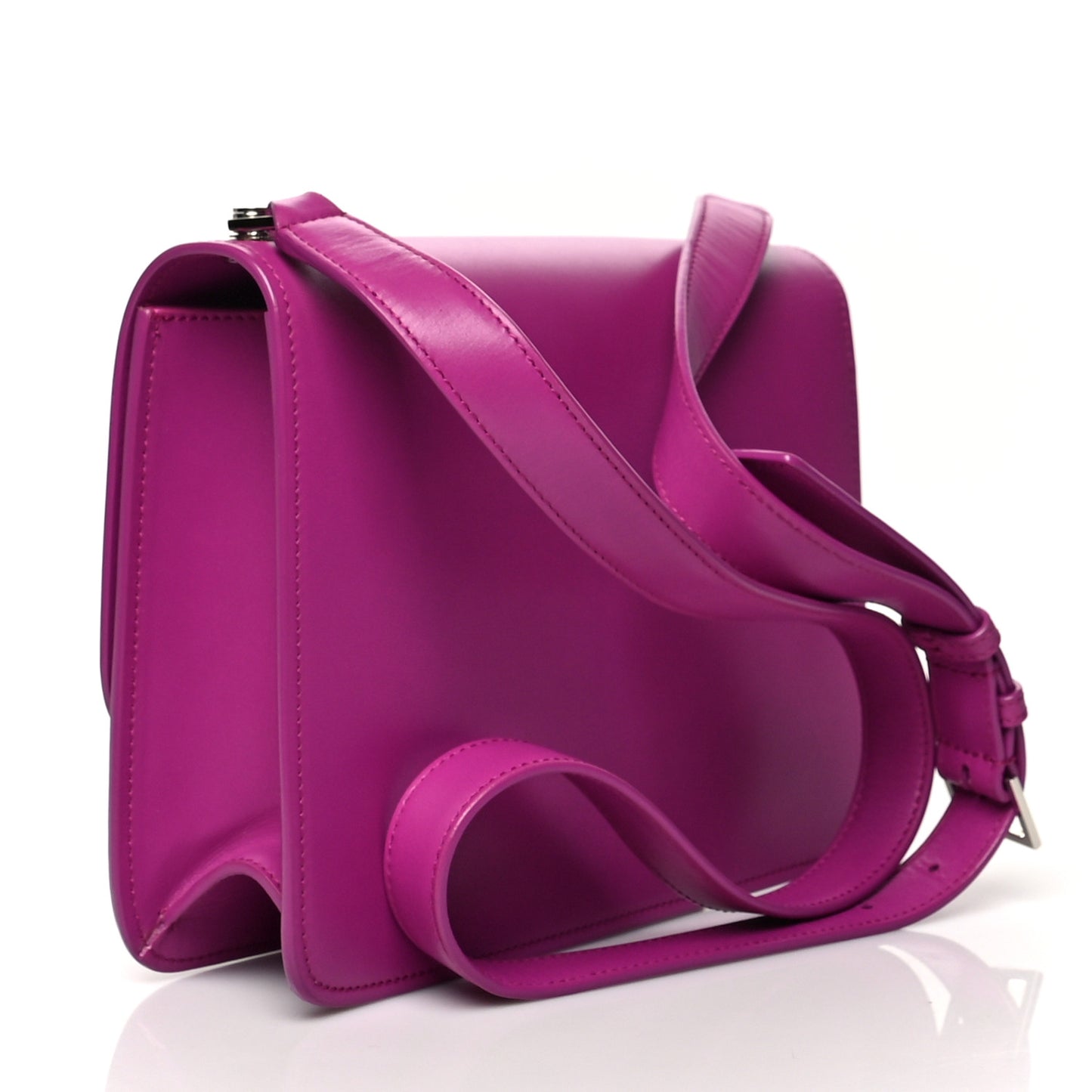 Smooth Calfskin Le Carre Shoulder Bag Purple