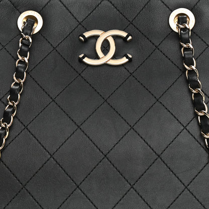 Chanel Calfskin Large Serial Shopper Tote Black 8 of 14