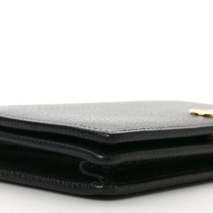 Gucci Calfskin Mini GG Marmont Chain Wallet Black 7 of 10