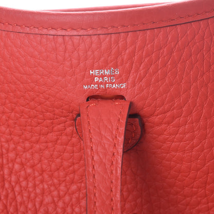 Hermes Taurillon Clemence Evelyne TPM Rouge Tomate 6 of 8