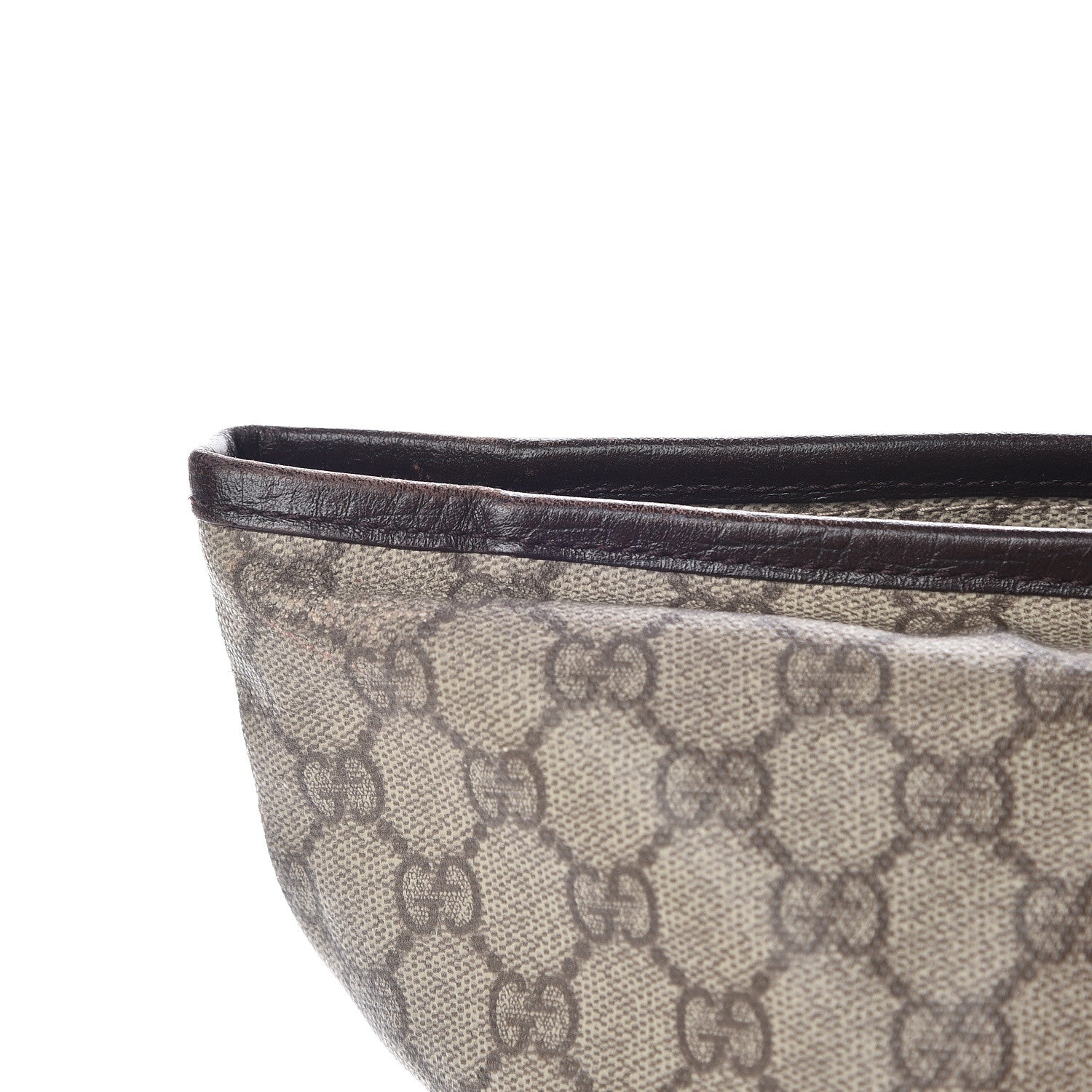 Gucci GG Supreme Monogram Medium Zippered Shopping Tote Dark Brown 12 of 20