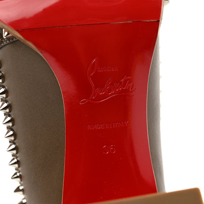 Christian Louboutin Calfskin Out Line Spike Lug 70 Boots 36 Silex 6 of 8