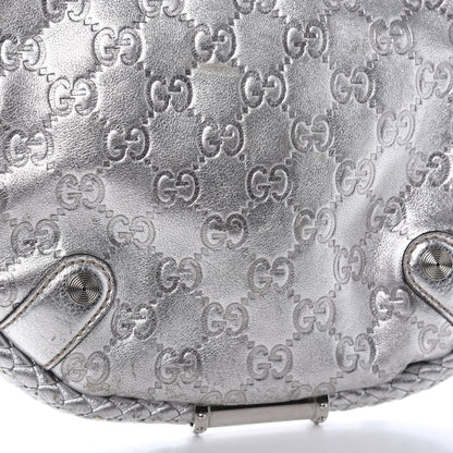 Gucci Guccissima Small Britt Tassel Shoulder Bag Silver 15 of 17