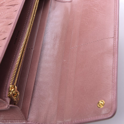 Miu Miu Nappa Matelasse Flap Wallet Rosa 9 of 11