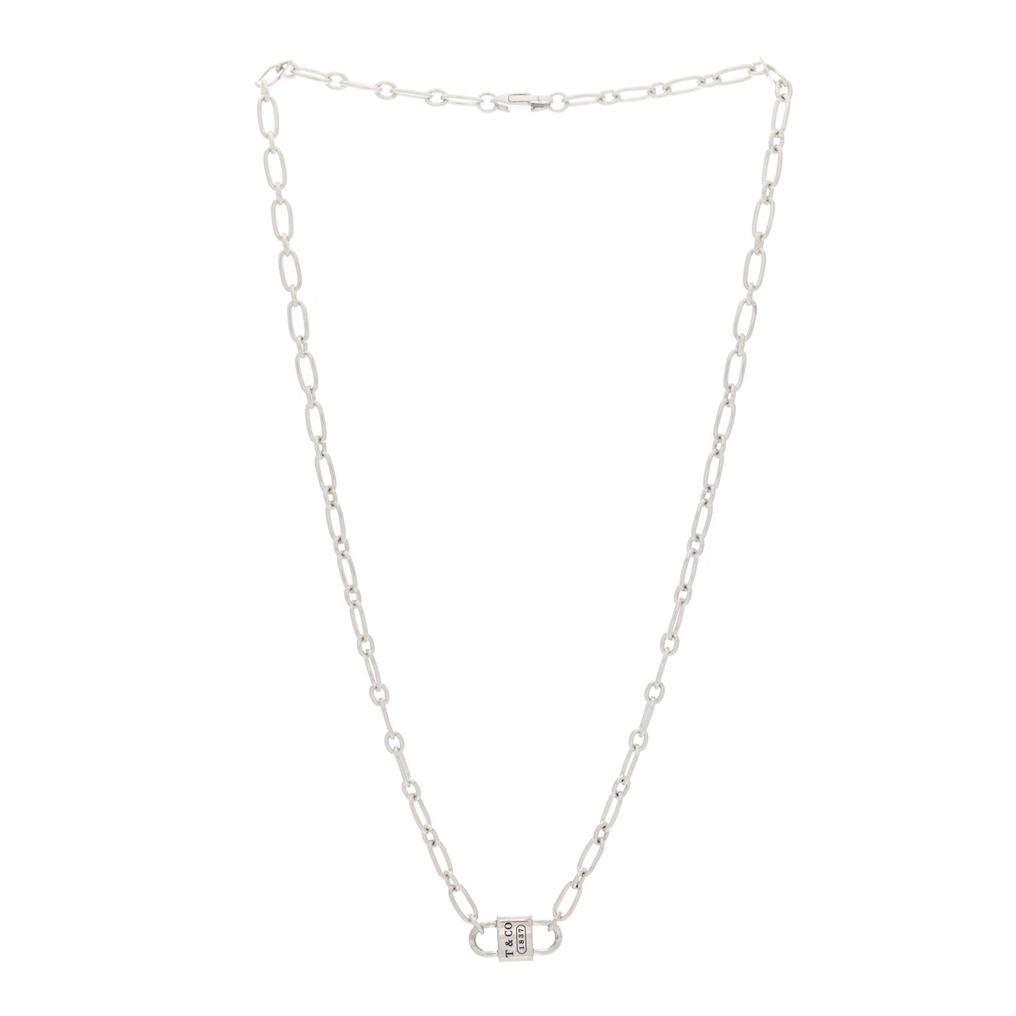 Sterling Silver 1837 Double Lock Necklace