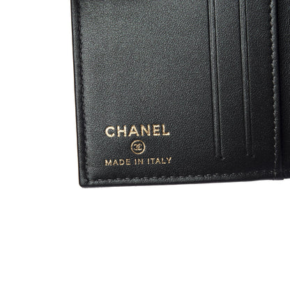 Chanel Iridescent Caviar Quilted Card Holder Wallet Black 5 of 7